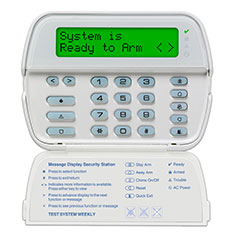 PowerSeries Security System 64-zone LCD Full Message Keypad